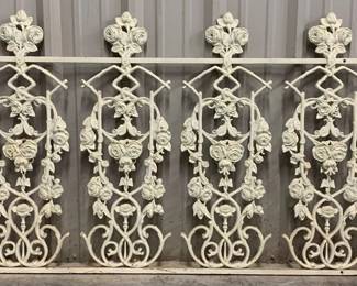 1308 - Large Cast Iron Architectural Panel 38 x 88