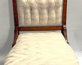 2514 - Carved Victorian Walnut Parlor Chair 37" x 18" x 20"