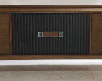 1322 - The Holmsund Console Stereo by RCA Victor working condition, 26 x 63 x 18 You are buying a used as-is electric/electronic item. We do not guarantee all components are present and if it is not expressly stated, it is untested.
