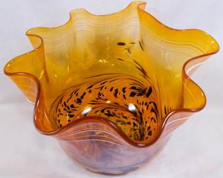 928 - Large Murano Art Glass Bowl 11x13