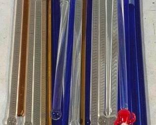 2506 - Assorted Vintage Glass Swizzle Sticks