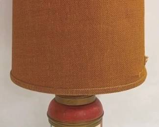 1240 - Oriental Lamp 30", damaged shade You are buying a used as-is electric/electronic item. We do not guarantee all components are present, and if it is not expressly stated, it is untested.