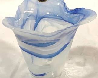 2393 - Murano Art Glass Vase 4.75" Tall