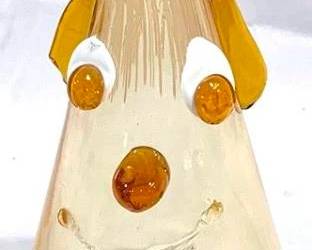 2436 - Fratelli Toso Italian Clown Face Vase 9.5"