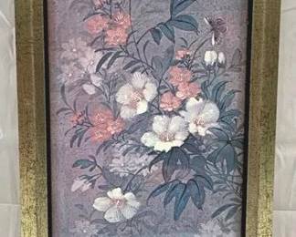 2033 - Framed Oriental Print - 10 x 22