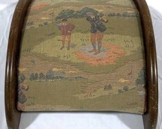 2000x - Antique Golf theme Foot Stool 16.5 x 12 x 6.5