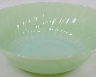 97 - Jadeite Bowl 2.5x8"