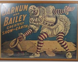 215 - Vintage Barnum and Bailey Circus Poster 25x33