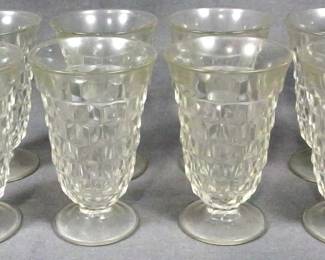 180 - 8 Fostoria American Iced Tea Glasses 6"