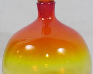 10 - Blenko Amberina Decanter 11.5"