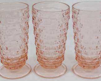 181 - 3 Whitehall Pink Iced Teas 6.5"