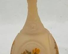 2510 - Fenton Custard Glass Bell 7" Artist Signed