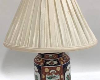 1238 - Oriental Porcelain Table Lamp 20" You are buying a used as-is electric/electronic item. We do not guarantee all components are present, and if it is not expressly stated, it is untested.