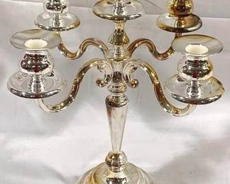 2006 - 5-Candle Silver Plated Candelabra - 14" tall