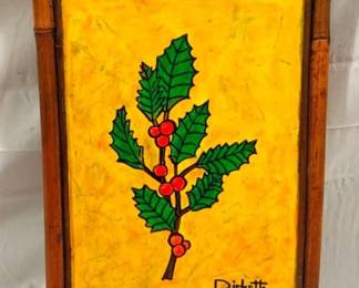 2687 - "Holly Bush" Bamboo Frame by Danny Ricketts 10 x 14