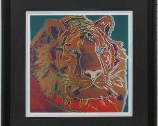 9019x - LION ENDANGERED SERIES GICLEE BY ANDY WARHOL 22.5 X 22.5
