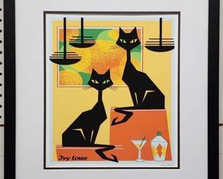 9056 - DOUBLE VISION SIGNED GICLEE BY IVY LOWE 19.5 X 21.5