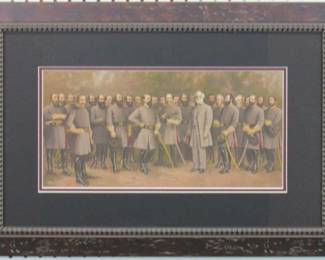 9012 - LEE AND HIS GENERALS 25.5 X 17.5