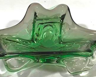 2447 - Murano Art Glass Bowl 9.5 x 8 x 3