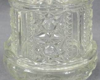 157 - Indiana Glass Crystal Fairy Lamp 7"