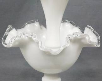 156 - Fenton Silvercrest 2 Part Epergne 10.5"