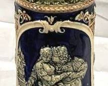 2118 - Vintage Gerz German Beer Stein w/ lid 19" tall - 3L