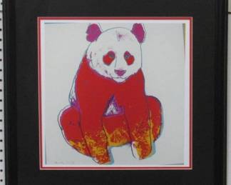 9017x - PANDA ENDANGERED SERIES GICLEE BY ANDY WARHOL 22.5 X 22.5