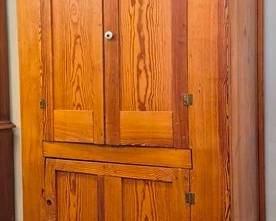 198x - Pine Blind Door Cupboard 71.5 x 38 x 18