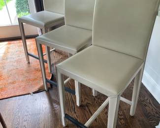 Set of 3 Crate & Barrel Stools