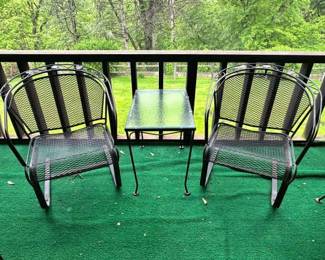 WOODARD Wrought Iron Briarwood Patio Chairs