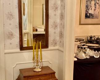 Mid century console and mirror