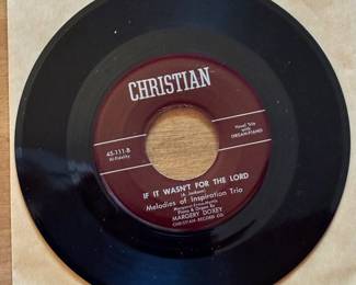 This record was made by Margaret
Doxie Durr, accompanied by her twin sister. We were asked about this very record at her sister’s sale we did about 3 years ago. Our client pointed out we have several copies. We hope they find their way to those that asked about them!