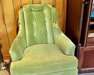 Mid Century velvet chair