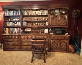 Thomasville bookcase wall unit