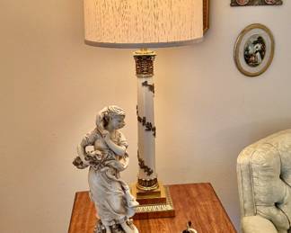 Stiffel Neoclassical lamp, one of pair