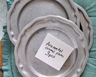 ARMETALE - aluminum not pewter-safe for all foods!
(Yes, I misspelled it on the paper - D'OH!)