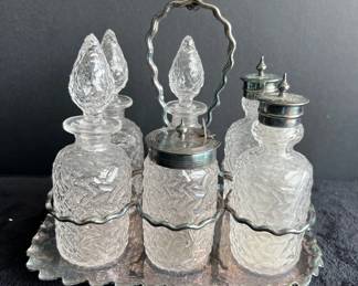 Silverplated Condiment Carrier