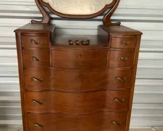 003 Antique Wood Dresser