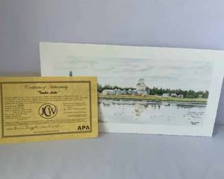 005 Jon Crane Signed Numbered Artist Proof Print 2 10 Timber Lake with COA
