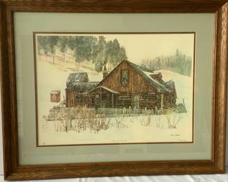 Jon Crane Framed Print Vision of Winters Past Signed Numbered
