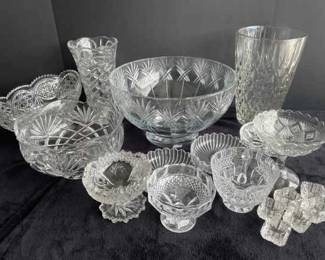 Large Lot of Cut Glass