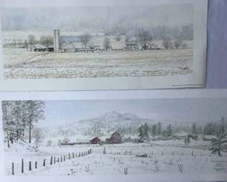 Jon Crane Prints Dakota Dreams Snowy Monday each with COA