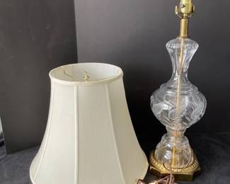 Cut Glass Table Lamp