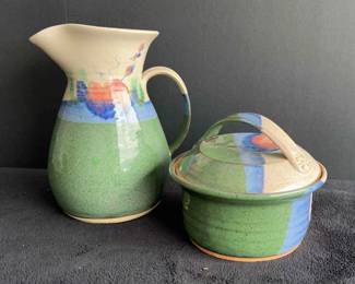 Pottery Pitcher Dish