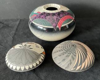 Acoma New Mexico Seed Dishes More