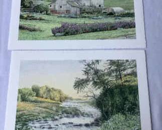 Jon Crane Prints Grandmas Garden Song of the Sioux each with COA