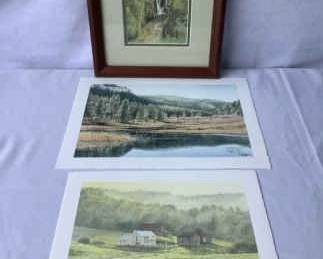 Jon Crane Prints Serenity Lingering Light and One Framed Print