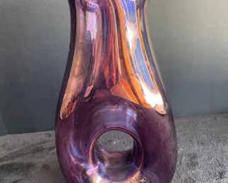 Purple Art Glass Pitcher