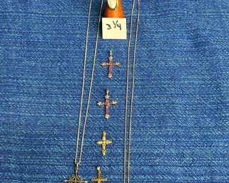 Cross Necklaces, Pendants Ring Some 10k