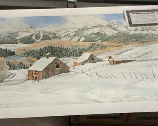 Jon Crane Print Last Dollar Road with COA